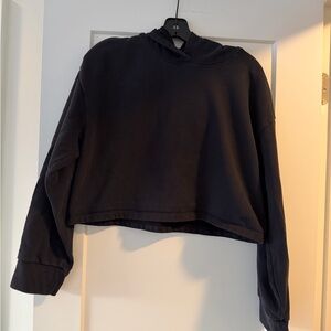 Beyond Yoga black Cropped Hoodie